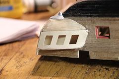 Build photo of the HMS Diana model, 2018-12-09