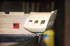 Build photo of the HMS Diana model, 2018-12-10