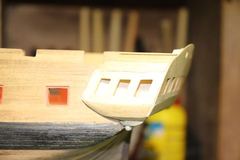 Build photo of the HMS Diana model, 2018-12-10