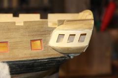 Build photo of the HMS Diana model, 2018-12-10
