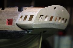 Build photo of the HMS Diana model, 2018-12-10
