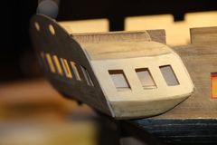 Build photo of the HMS Diana model, 2018-12-10