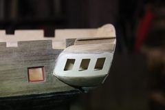 Build photo of the HMS Diana model, 2018-12-10