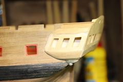 Build photo of the HMS Diana model, 2018-12-10
