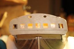 Build photo of the HMS Diana model, 2018-12-10