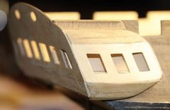 Build photo of the HMS Diana model, 2018-12-10