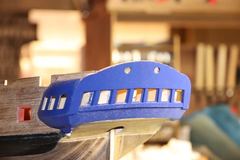 Build photo of the HMS Diana model, 2018-12-12
