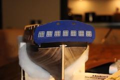 Build photo of the HMS Diana model, 2018-12-13