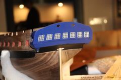 Build photo of the HMS Diana model, 2018-12-13
