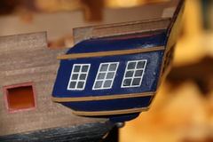 Build photo of the HMS Diana model, 2018-12-15