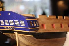 Build photo of the HMS Diana model, 2018-12-15