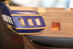 Build photo of the HMS Diana model, 2018-12-15