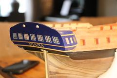 Build photo of the HMS Diana model, 2018-12-15
