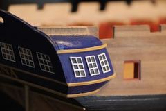 Build photo of the HMS Diana model, 2018-12-16
