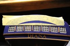 Build photo of the HMS Diana model, 2018-12-16
