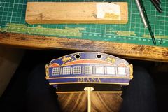 Build photo of the HMS Diana model, 2018-12-19