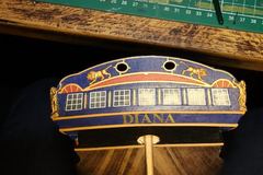 Build photo of the HMS Diana model, 2018-12-19