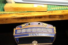 Build photo of the HMS Diana model, 2018-12-19