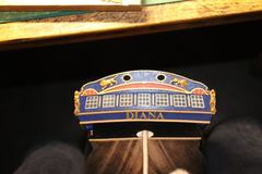 Build photo of the HMS Diana model, 2018-12-19