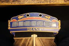 Build photo of the HMS Diana model, 2018-12-19