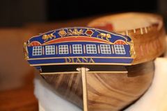 Build photo of the HMS Diana model, 2018-12-19