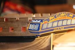 Build photo of the HMS Diana model, 2018-12-20