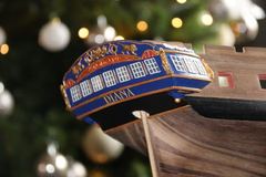 Build photo of the HMS Diana model, 2018-12-22