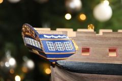 Build photo of the HMS Diana model, 2018-12-22