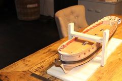 Build photo of the HMS Diana model, 2018-12-23