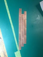 Build photo of the HMS Diana model, 2018-12-27