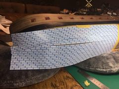 Build photo of the HMS Diana model, 2018-12-30