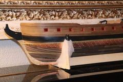 Build photo of the HMS Diana model, 2018-12-30