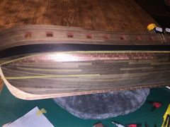 Build photo of the HMS Diana model, 2018-12-30