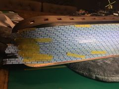 Build photo of the HMS Diana model, 2018-12-30