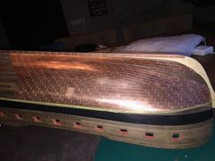 Build photo of the HMS Diana model, 2019-01-02