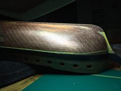 Build photo of the HMS Diana model, 2019-01-05