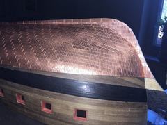 Build photo of the HMS Diana model, 2019-01-06