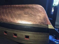 Build photo of the HMS Diana model, 2019-01-06