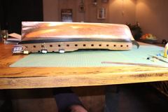 Build photo of the HMS Diana model, 2019-01-13