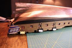 Build photo of the HMS Diana model, 2019-01-13