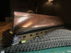 Build photo of the HMS Diana model, 2019-01-14