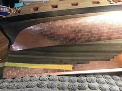 Build photo of the HMS Diana model, 2019-03-02