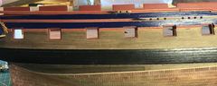 Build photo of the HMS Diana model, 2019-03-24