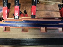 Build photo of the HMS Diana model, 2019-09-29
