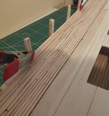 Build photo of the HMS Diana model, 2019-10-09