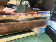 Build photo of the HMS Diana model, 2019-10-10