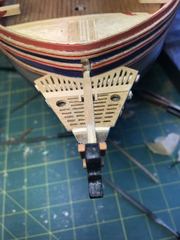 Build photo of the HMS Diana model, 2019-11-03