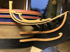Build photo of the HMS Diana model, 2019-11-03