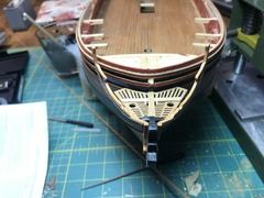Build photo of the HMS Diana model, 2019-11-03