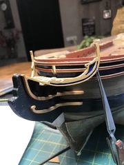 Build photo of the HMS Diana model, 2019-11-03